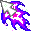 purple fiery awesome cursor
