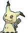 a little 3d model of the pokemon mimikyu